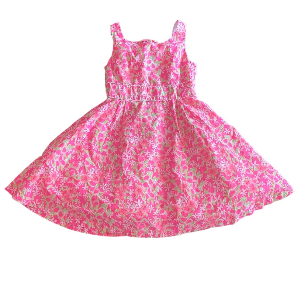 Lilly Pulitzer Pink Floral Kids Casual Dress